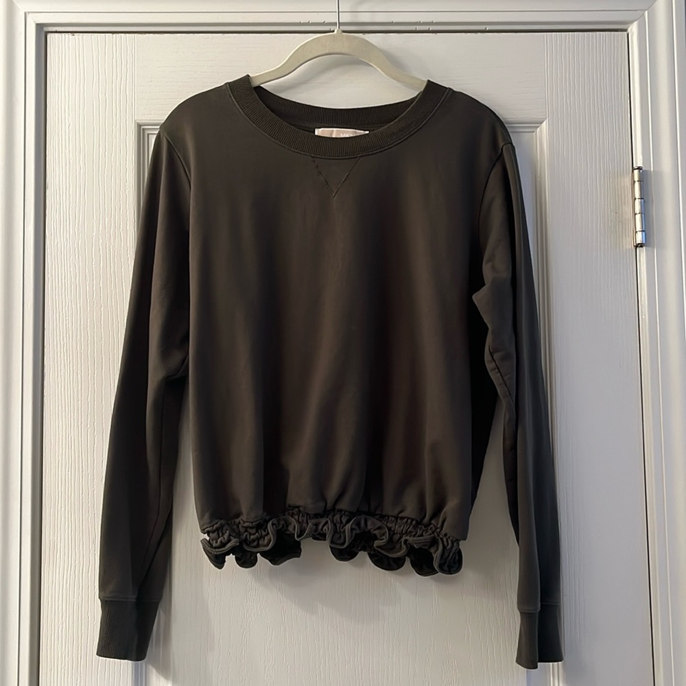 Michael Kors Sweatshirt with Ruffled Hem